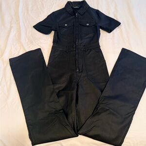 Stradivarius Denim coated jumpsuit size M